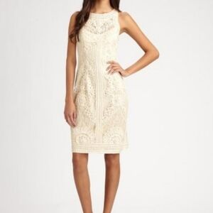 Sue Wong Nocturne Lace Floral Dress Sleeveless 4